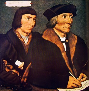 Holbein: Ritratto di Thomas Godsalve con il figlio John
